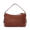 Borsa Donna Hobo Media LOVE MOSCHINO linea Signature Zip in Velour color Cuoio
