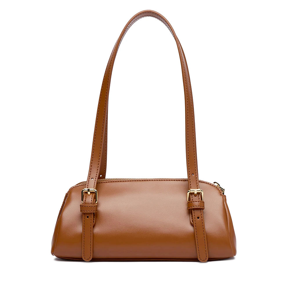 Damen-Bauletto-Schultertasche LOVE MOSCHINO Modell Smart Daily Bag in Cognac