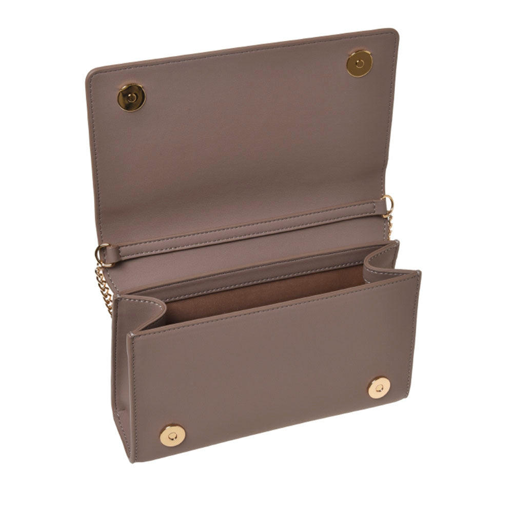 Clutch Donna con Tracolla LOVE MOSCHINO linea Smart Daily Bag Lettering Logo color Sabbia