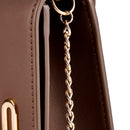 Clutch Donna con Tracolla LOVE MOSCHINO linea Smart Daily Bag Lettering Logo Marrone