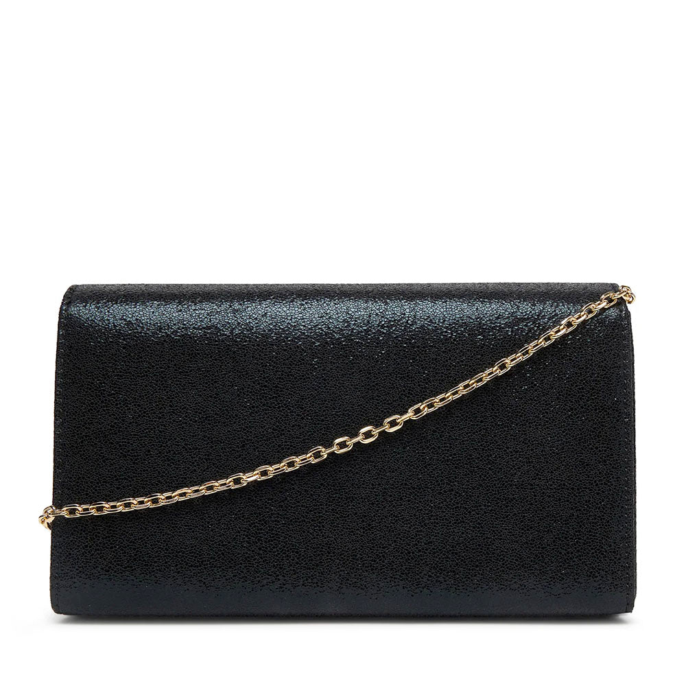 Damen-Clutch mit Umhängeriemen LOVE MOSCHINO Modell Smart Daily Soft in Schwarz