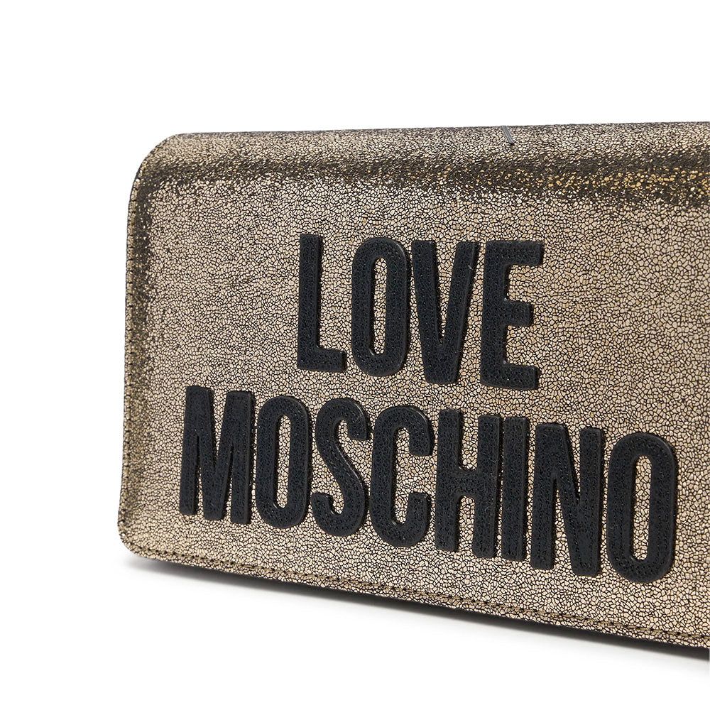 Clutch Donna con Tracolla LOVE MOSCHINO linea Smart Daily Soft Oro