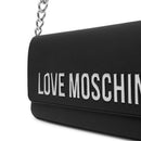 Borsa Donna a Spalla LOVE MOSCHINO linea Bold Bag colore Nero e Nikel