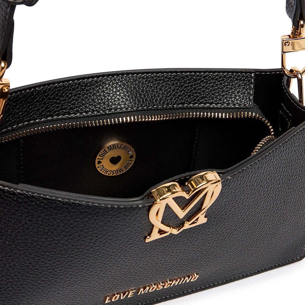 Borsa Donna a Spalla LOVE MOSCHINO linea Soft Sculpt Nera