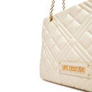 Gesteppte Damen-Shopper LOVE MOSCHINO Modell Quilted in Elfenbein