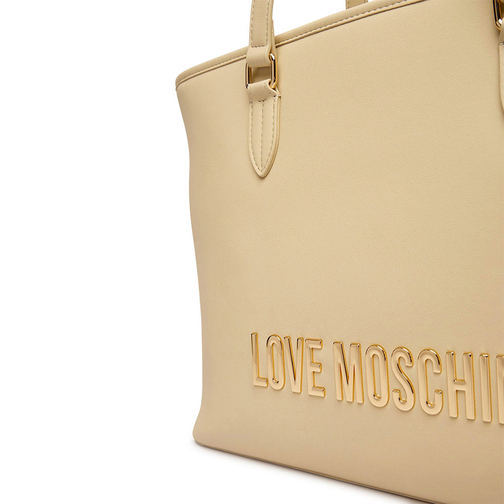 Borsa Donna Shopping LOVE MOSCHINO linea Bold Bag color Burro