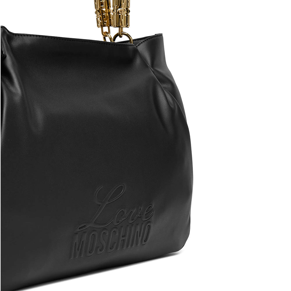 Shopping Bag Donna LOVE MOSCHINO in Ecopelle Nera