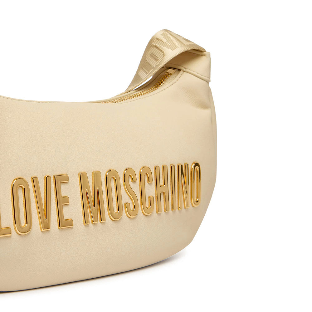 Borsa Donna Mezzaluna con Tracolla LOVE MOSCHINO linea Bold Bag Avorio