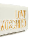 Clutch con Tracolla LOVE MOSCHINO in Vernice Bianca