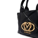 Damen-Handtasche Mini LOVE MOSCHINO Linie Embossed Schwarz