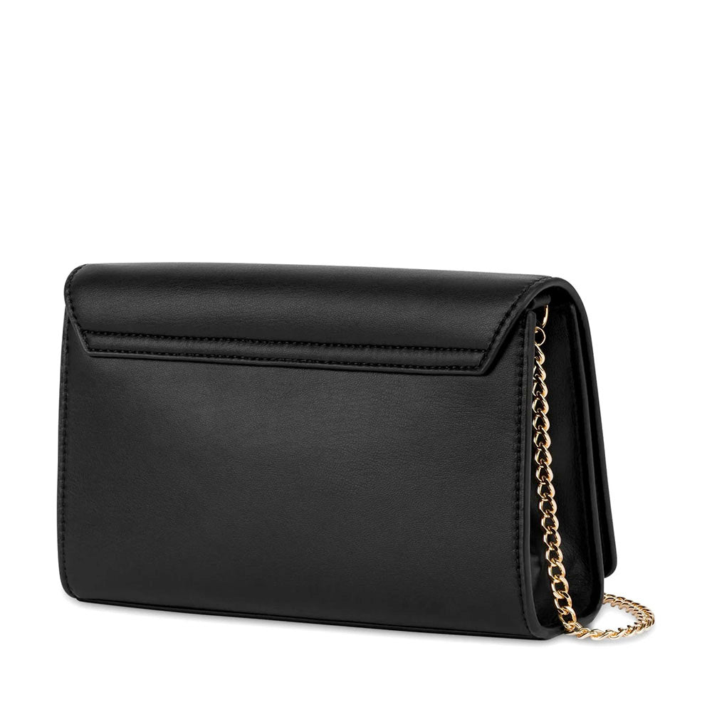 Clutch Donna con Tracolla LOVE MOSCHINO in Pelle Nera con Cuore