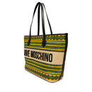 Shopping Bag Donna LOVE MOSCHINO a Righe Nero Multicolor