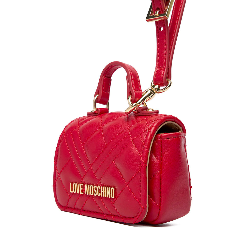 Portachiavi Donna a Forma di Borsa LOVE MOSCHINO linea Quilted Rosso