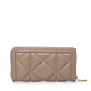 Portafoglio Trapuntato Zip Around LOVE MOSCHINO linea Embossed color Sabbia