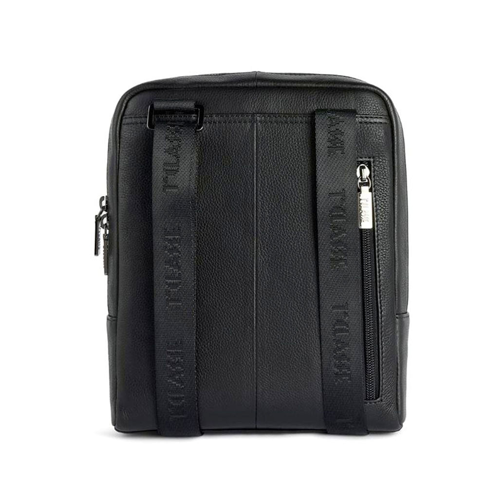 Borsello Uomo Grande 1A Classe Alviero Martini linea Gaelic Leather in Pelle Nera LD08