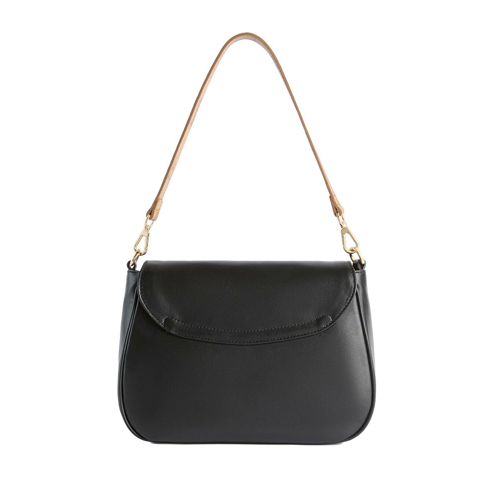 Borsa Donna a Tracolla Media 1A Classe Alviero Martini linea Brave Messenger in Pelle Nera LD55