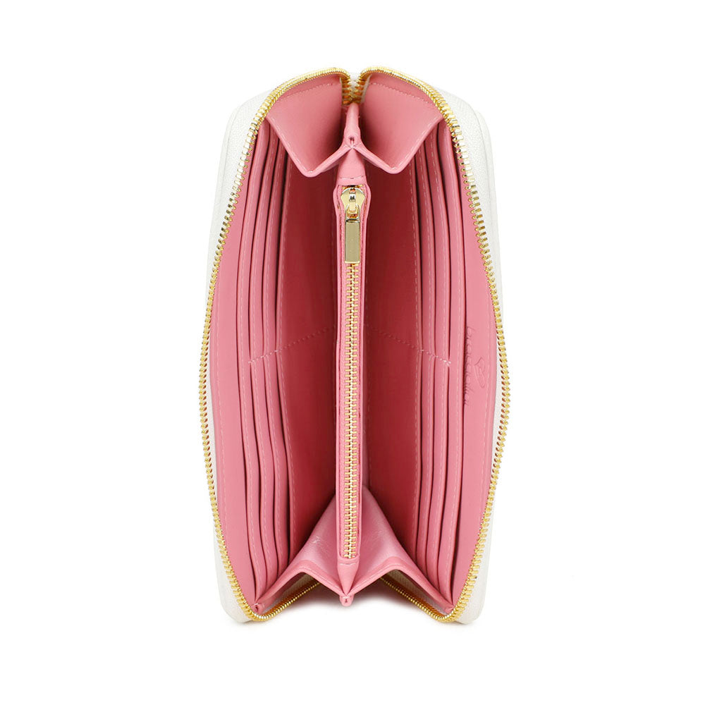 Portafoglio Donna Zip Around BRACCIALINI linea Cartoline LT stampa Roma