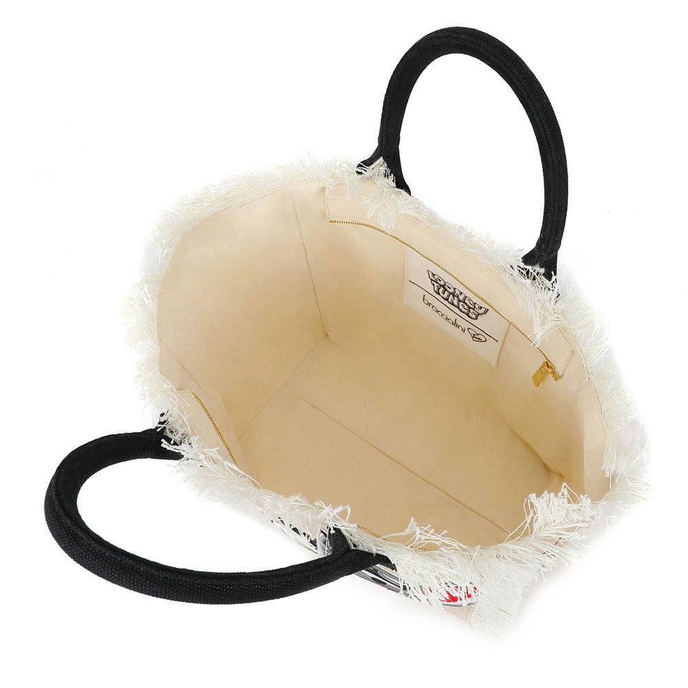 Borsa Donna a Mano BRACCIALINI linea Summer LT in Canvas stampa Silvestro