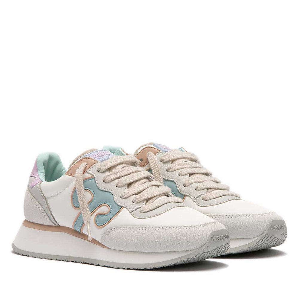 Sneakers Donna WUSHU RUYI Master 655 in Nylon e Suede Cloud Dancer Temple Gray e Fairview Early Hours