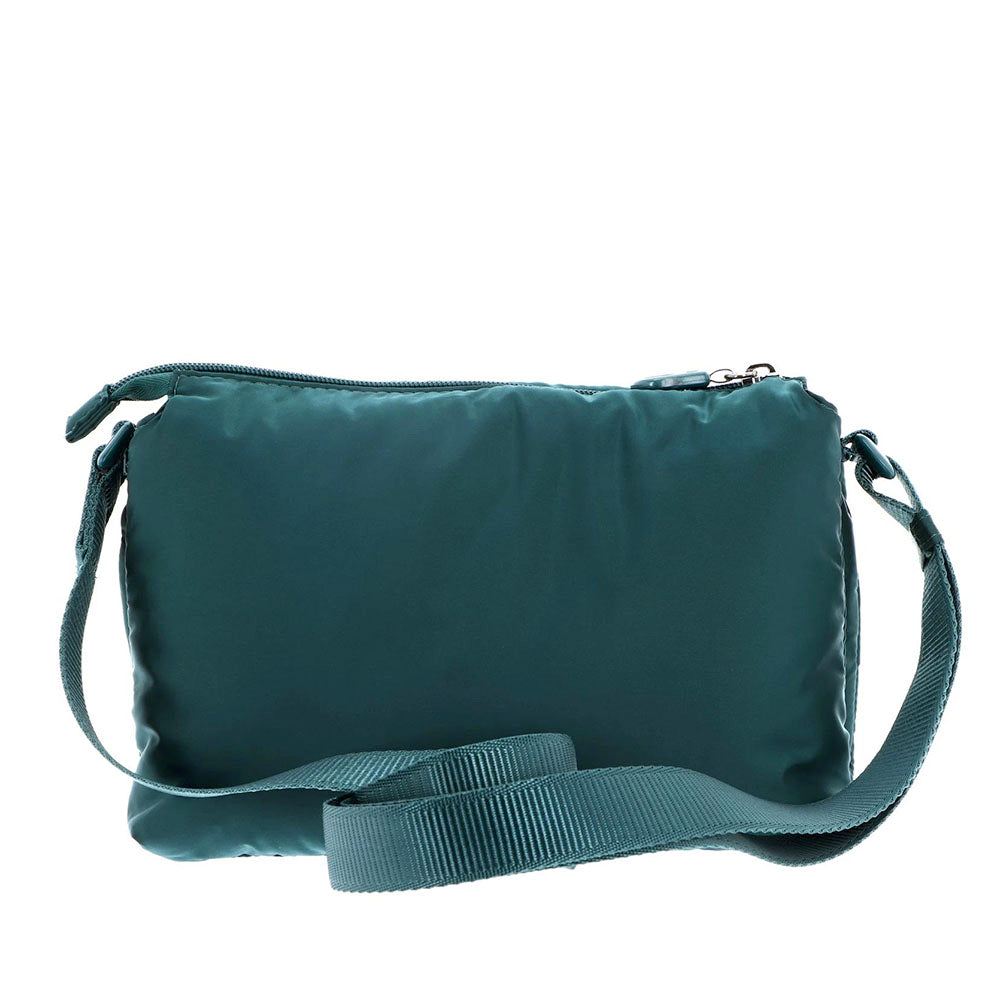 Women's Small Padded Nylon Crossbody Bag MANDARINA DUCK MD20 BALLOON in Rain Forest