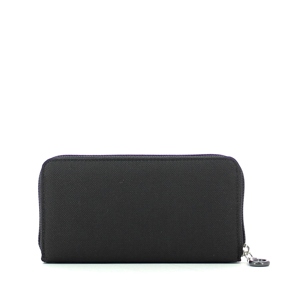 Portafoglio Donna Zip Around MANDARINA DUCK linea MD20 in Tessuto Nero