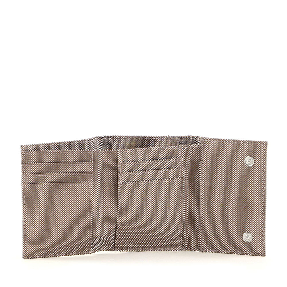 Portafoglio Donna Small MANDARINA DUCK linea MD20 in Tessuto colore Taupe