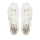 Sneakers Platform PATRIZIA PEPE Girl in Pelle Bianca con Logo Gioiello