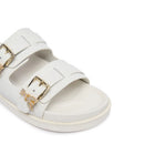Ciabatte Doppia Fascia PATRIZIA PEPE Girl linea Fly Birkilux in Pelle Nera