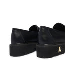 Mocassini Platform PATRIZIA PEPE Girl linea Fly Cult Strass in Pelle Nera