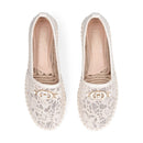 Espadrillas Donna LIU JO Capri 04 in Ecopelle e Pizzo Macrame Avorio