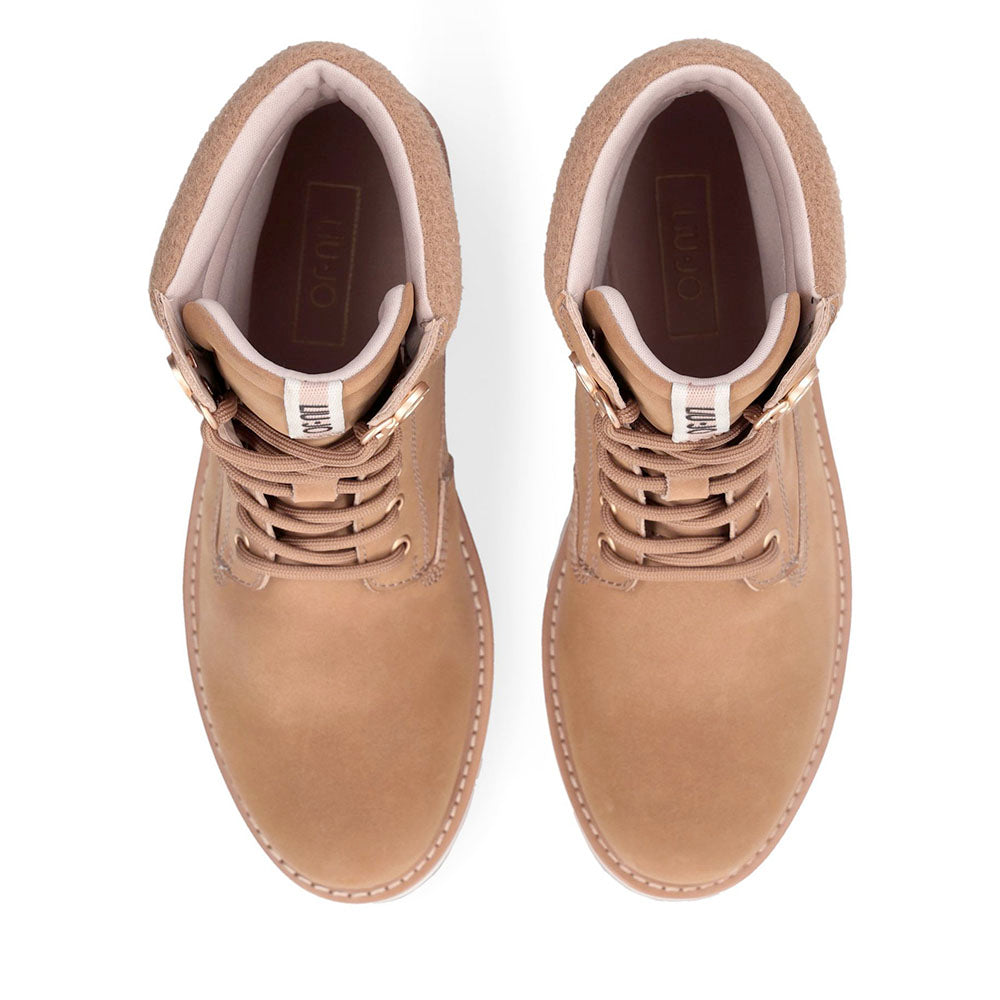 Anfibi Donna LIU JO Tammy 01 in Nabuck color Cognac