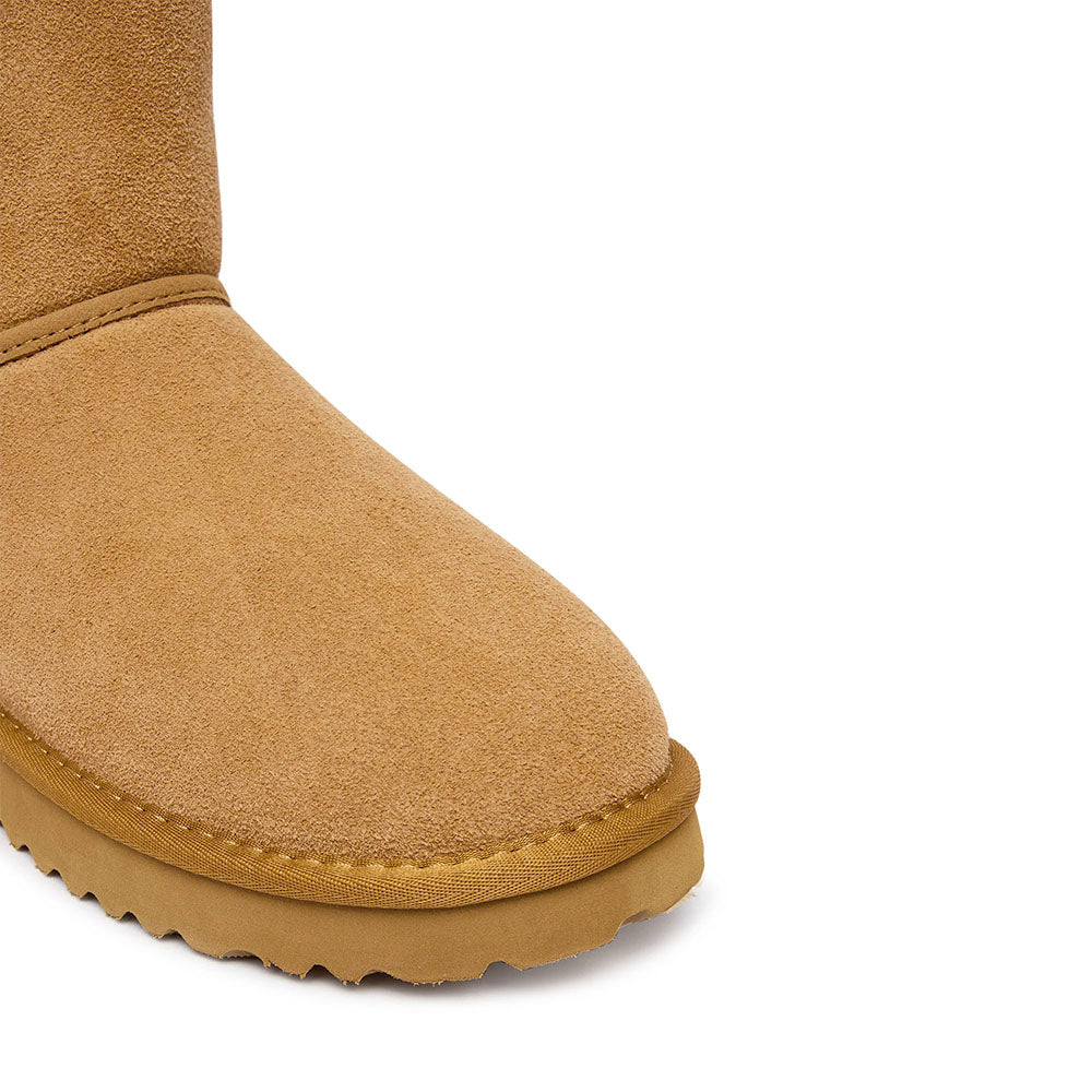 Stivali Donna Imbottiti LIU JO Jil 10 in Suede color Cognac con Fiocchi