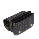 Borsa Donna a Tracolla Media POLLINI linea Heritage Logo Classic Nero e Nero