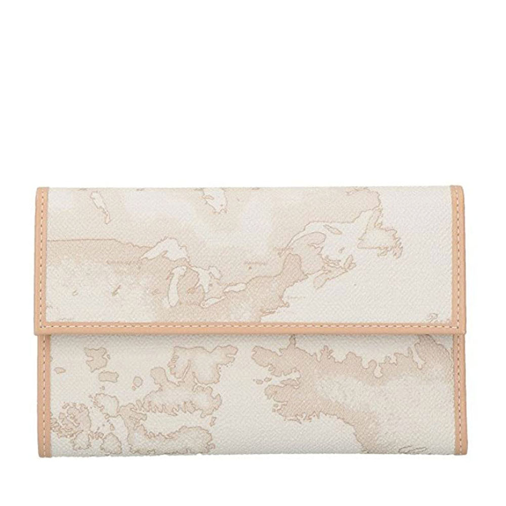 Damenbrieftasche mit Knopf 1A Classe Alviero Martini Geo White Linie W017