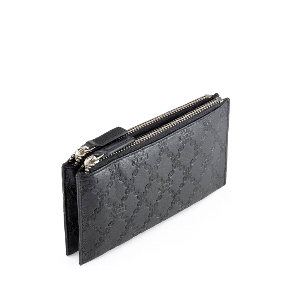 Portafoglio Donna con Zip CULT linea Jamie in Pelle Nera