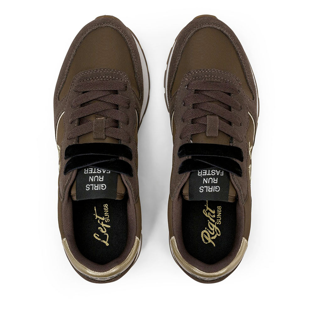 Sneakers Donna SUN68 Ally Silver Gold Marrone - Z46202