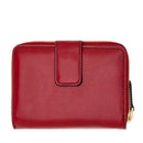Portafoglio Donna Piccolo Zip Around THE BRIDGE linea Lucrezia in Pelle Rosso Ribes