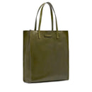 Borsa Donna Shopper Verticale THE BRIDGE linea Mirra in Pelle Verde Maggiorana
