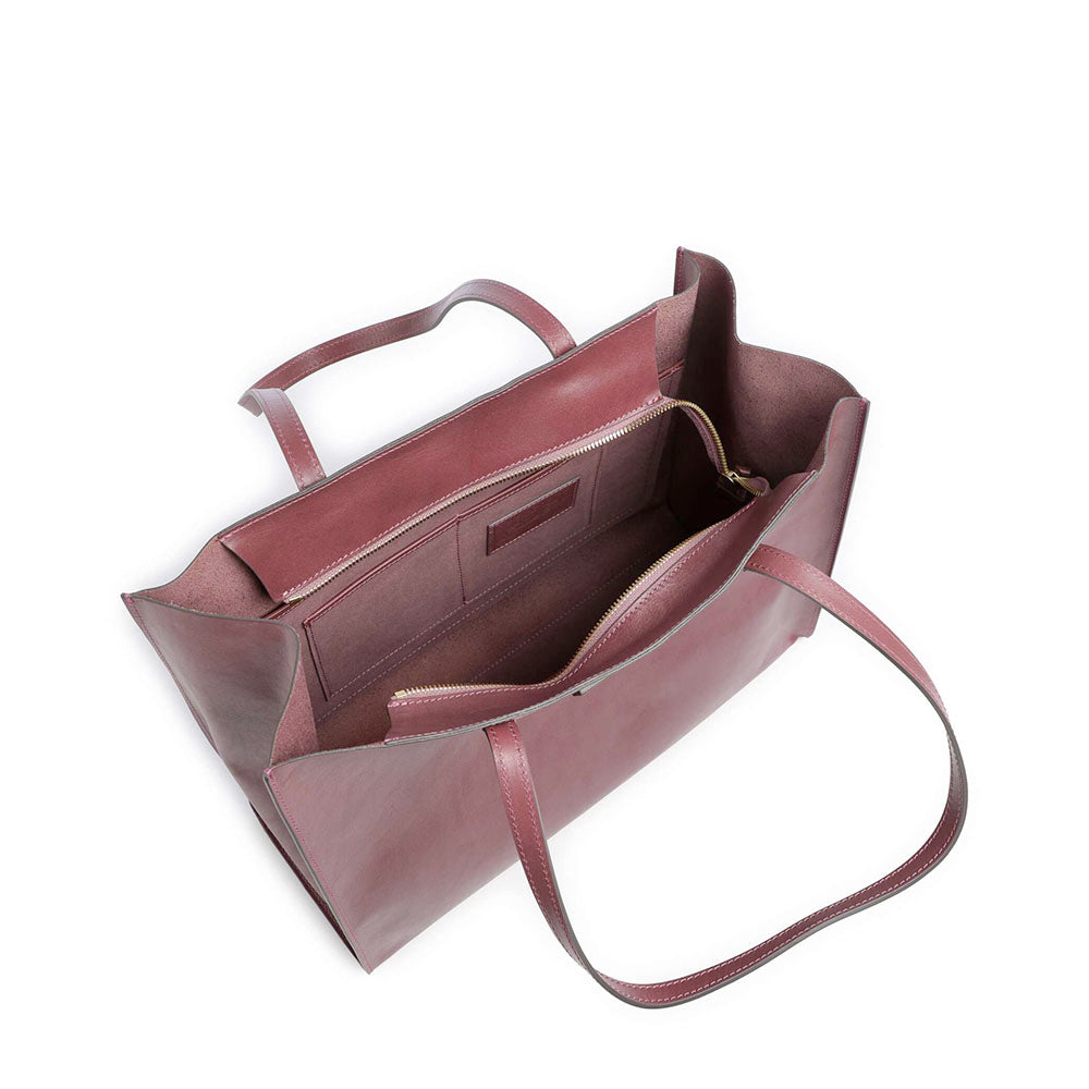 Borsa Donna Shopper THE BRIDGE Linea Mirra in Pelle Viola Orchidea