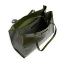 Borsa Donna Shopper THE BRIDGE Linea Mirra in Pelle Verde Maggiorana