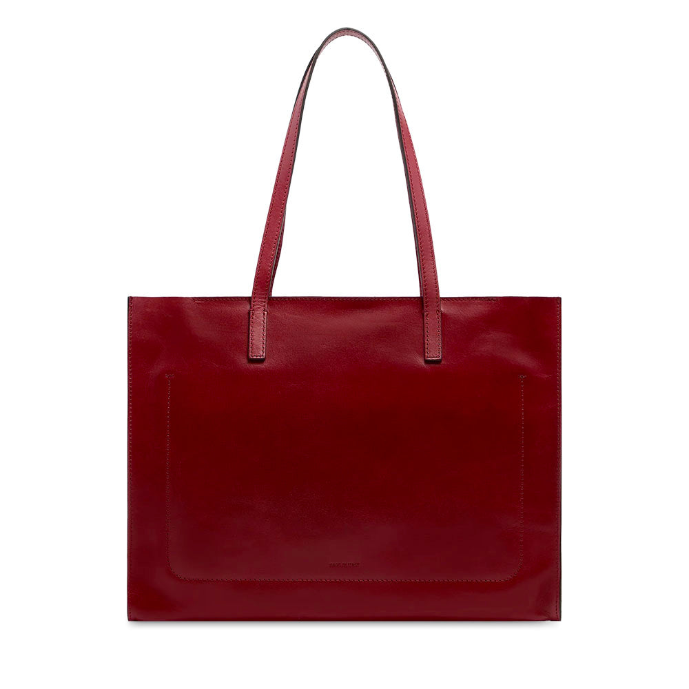 Borsa Donna Shopper THE BRIDGE linea Mirra in Pelle Rosso Mattone