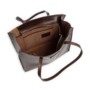 Borsa Donna Shopper THE BRIDGE Linea Mirra in Pelle color Moka