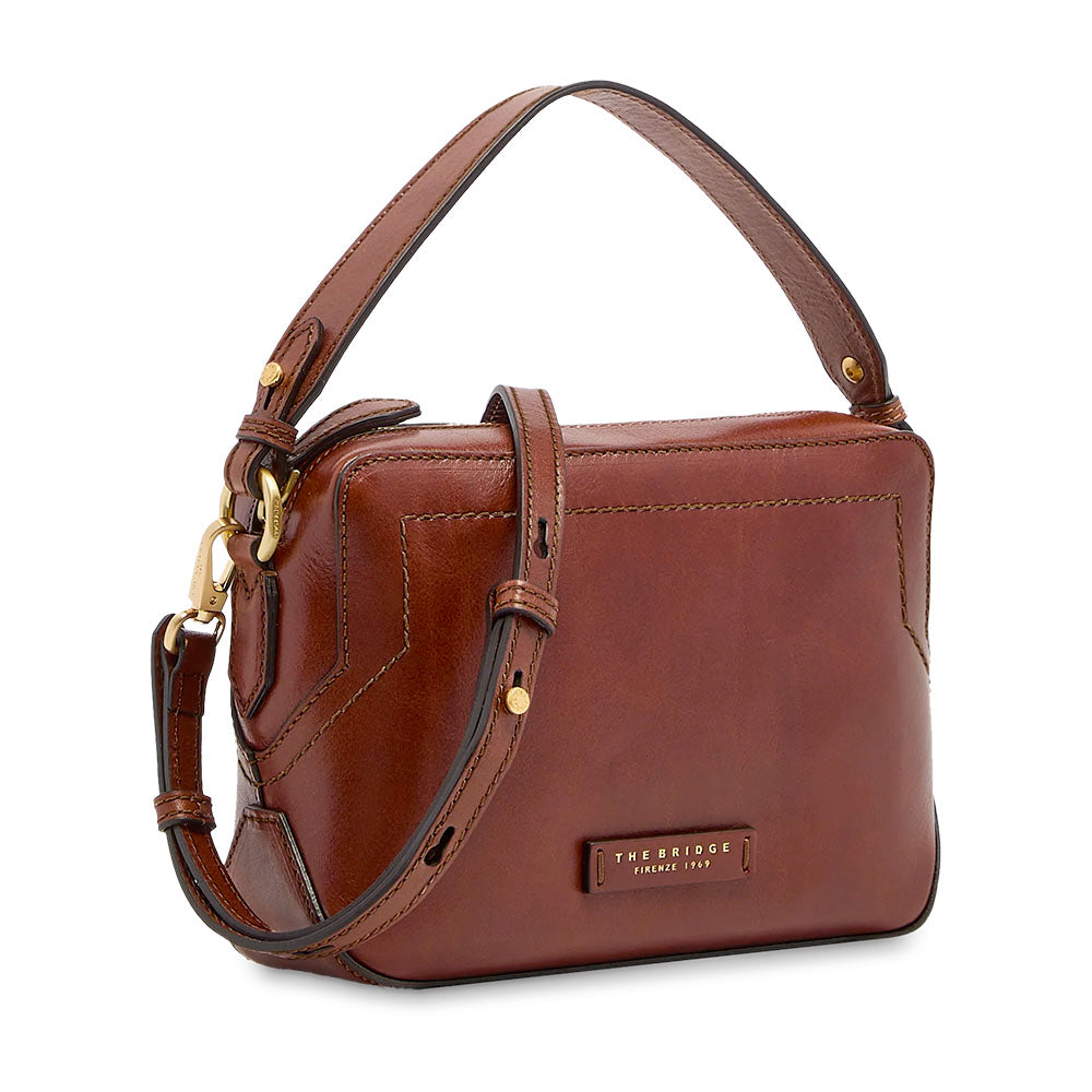 Borsa Donna a Tracolla THE BRIDGE linea Larissa in Pelle Marrone