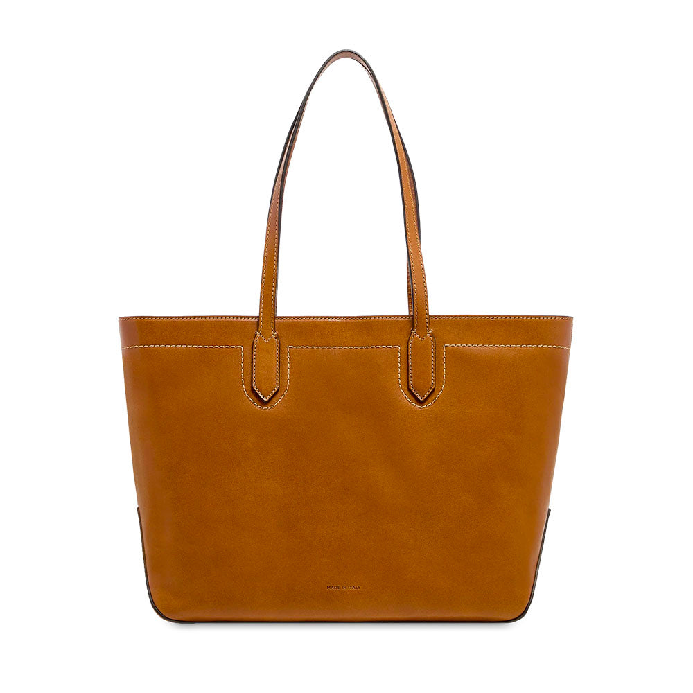 Shopping Bag Donna THE BRIDGE linea Larissa in Pelle color Cognac