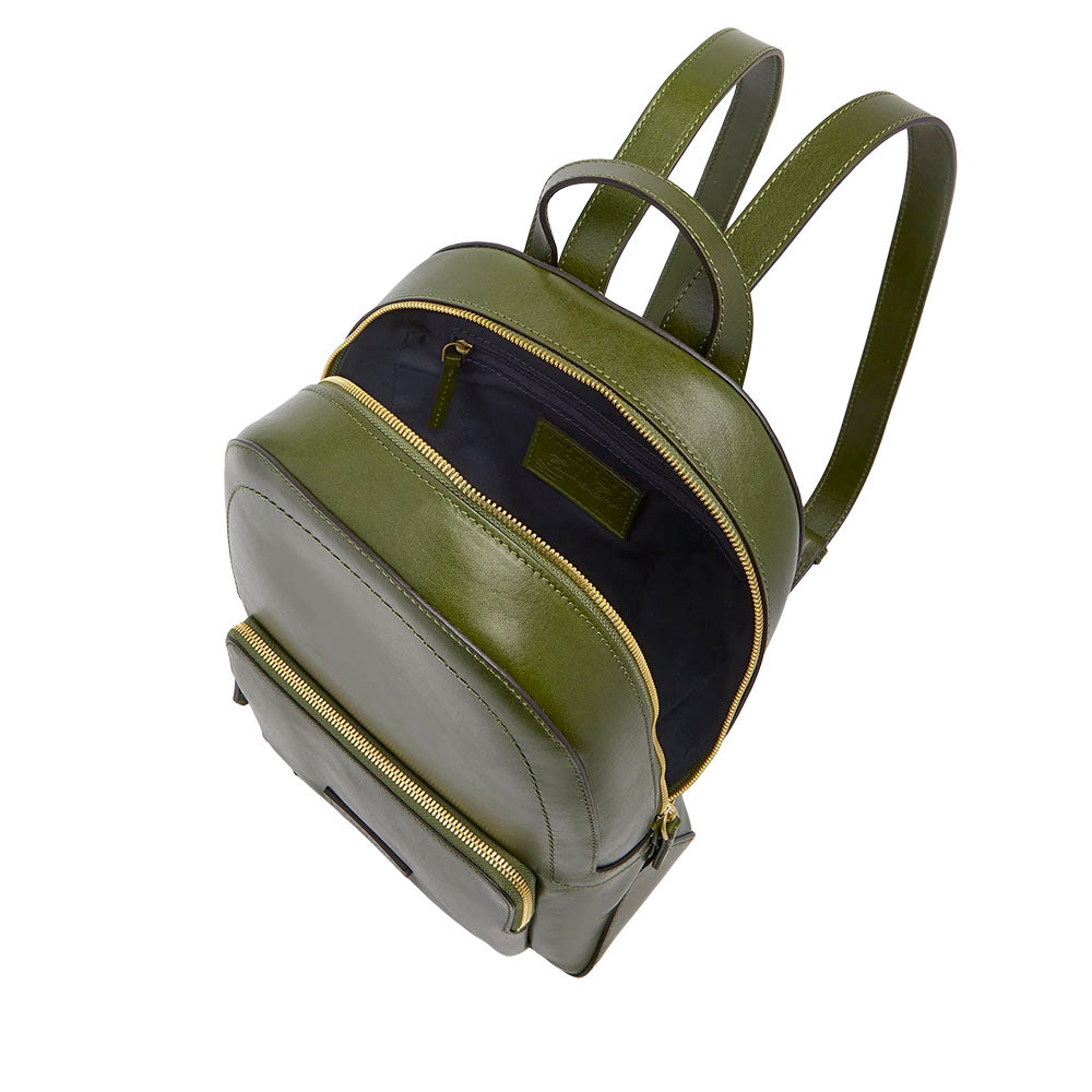Zaino Donna THE BRIDGE linea Larissa in Pelle Verde Maggiorana