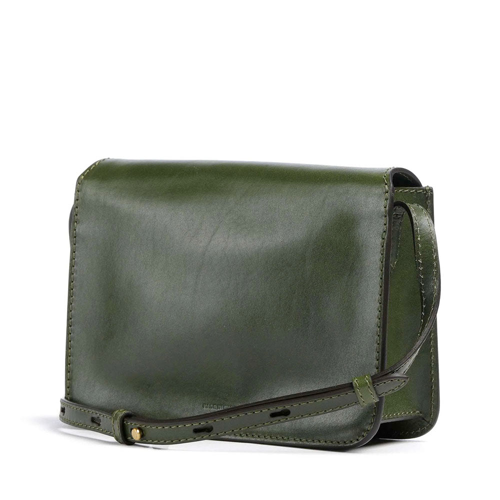 Borsa Donna a Tracolla Media THE BRIDGE linea Lucrezia in Pelle Verde Maggiorana