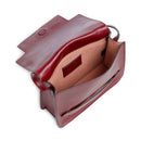 Borsa Donna a Tracolla Grande THE BRIDGE linea Lucrezia in Pelle Rosso Barolo