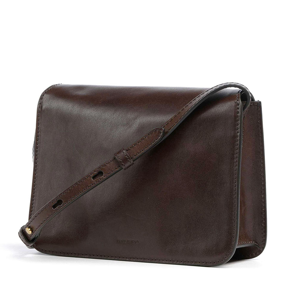 Borsa Donna a Tracolla Grande THE BRIDGE linea Lucrezia in Pelle color Moka