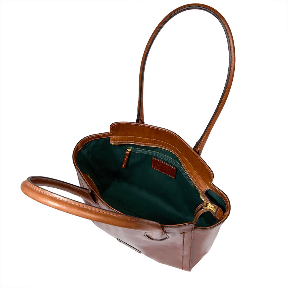 Shopping Bag Donna THE BRIDGE linea Fiona in Pelle Marrone