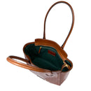 Shopping Bag Donna THE BRIDGE linea Fiona in Pelle Marrone